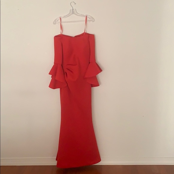 JOVANI RED GOWN - Picture 4 of 5